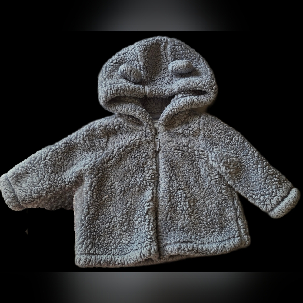 Carter's Soft Gray-Blue Sherpa Jacket
